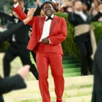 2026 Met Gala Joshua Henry Red Suit