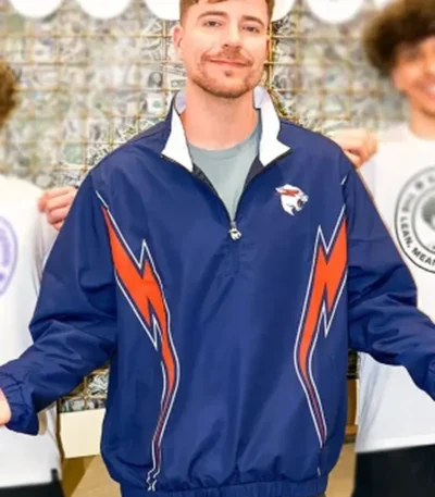 Beast Athletics Lightning Bolt Windbreaker Jacket