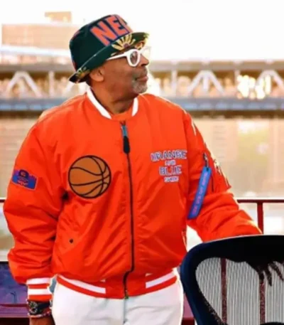 2026 Basketball Finals Spike Lee Orange Knicks Jacket