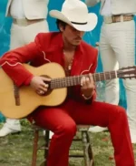 Bruno Mars Red Western Suit