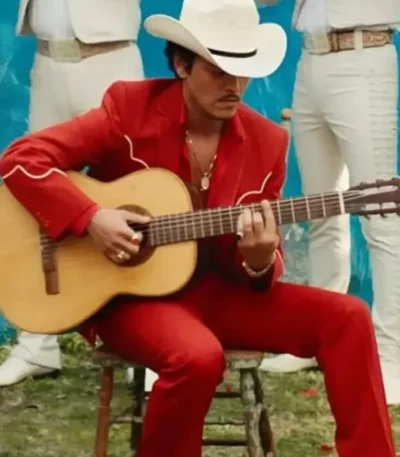 Bruno Mars Red Western Suit