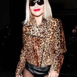 2026 Rita Ora Leopard Print Jacket