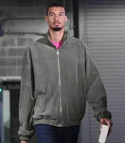 2026 Spurs Game Victor Wembanyama Bomber Jacket