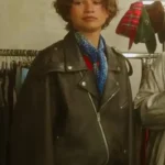 2026 Zendaya Black Biker Jacket