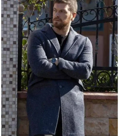 50M2 Engin Öztürk Wool blended Grey Coat