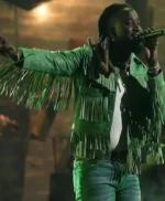 CMA Awards Shaboozey Green Fringe Jacket