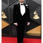 68th GRAMMY Awards Bad Bunny Black Velvet Suit