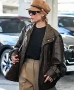 79th Cannes Mélanie Thierry Leather Jacket