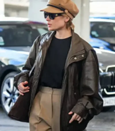 79th Cannes Mélanie Thierry Leather Jacket