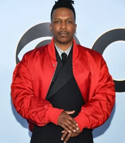 79th Awards Leslie Odom Jr. Red Jacket