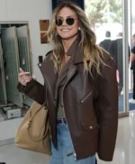 79th Cannes Festival Heidi Klum Leather Jacket