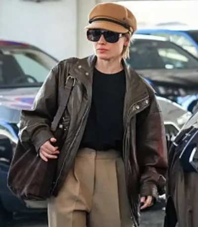 79th Cannes Mélanie Thierry Leather Jacket
