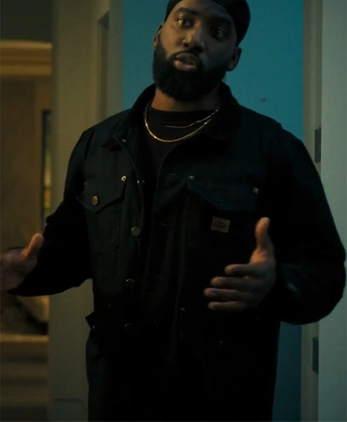 A Lot of Nothing 2023 Y’lan Noel Black Cotton Jacket A Lot of Nothing 2023 Y’lan Noel Black Cotton Jacket