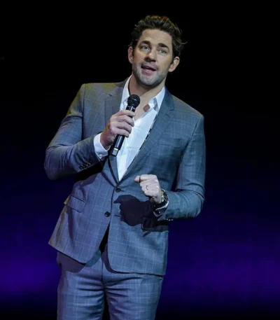 John Krasinski A Quiet Place Day One Plaid Suit