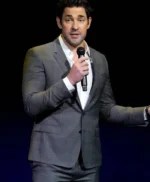 John Krasinski A Quiet Place Day One Plaid Suit