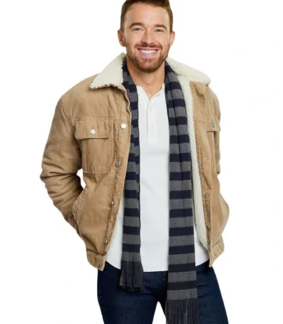 A Tale of Two Christmases 2022 Chandler Massey Corduroy Jacket