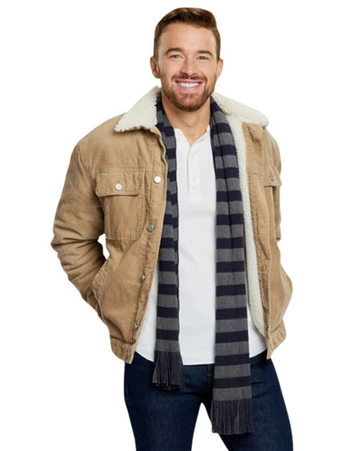 A Tale of Two Christmases 2022 Chandler Massey Corduroy Jacket A Tale of Two Christmases 2022 Chandler Massey Corduroy Jacket