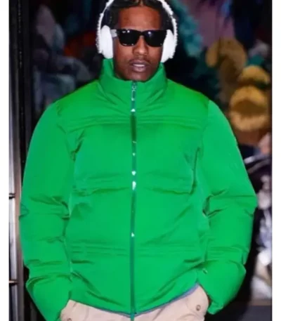 ASAP Rocky Rally Green Down Jacket