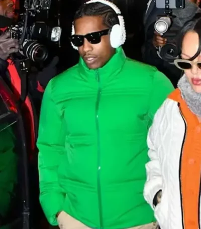 ASAP Rocky Rally Green Down Jacket