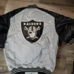 Aaron Las Vegas Raiders Satin Varsity Jacket