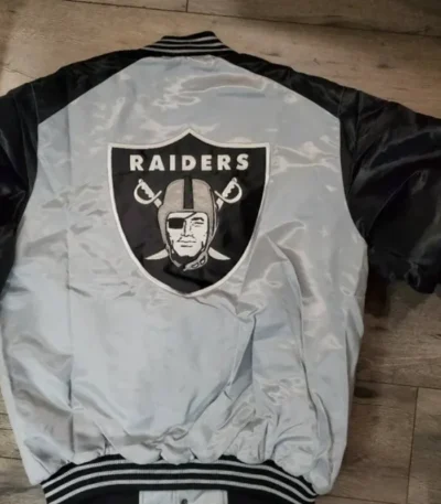 Aaron Las Vegas Raiders Satin Varsity Jacket