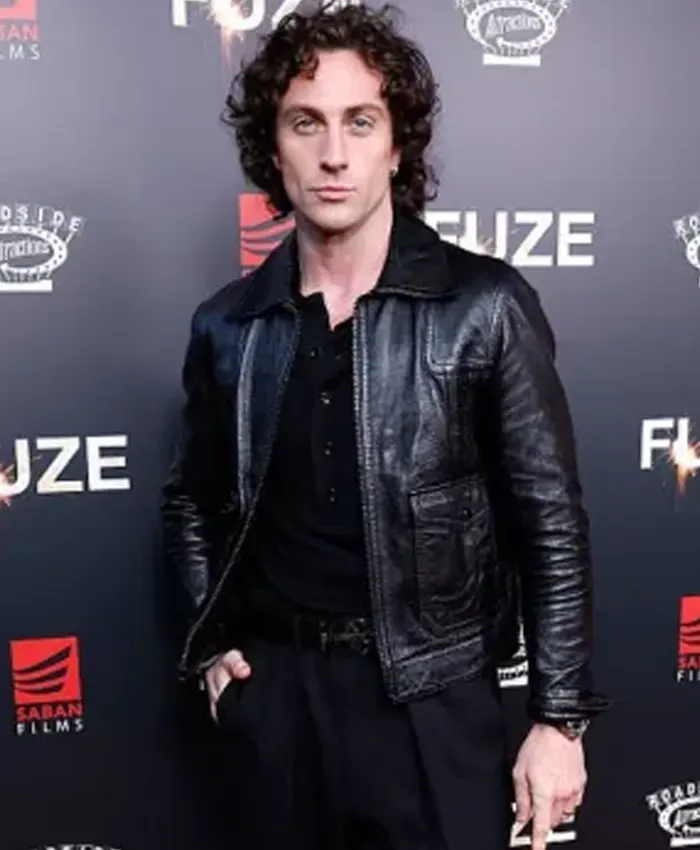 Aaron Taylor Johnson Fuze Event Leather Jacket Aaron Taylor Johnson Fuze Event Leather Jacket