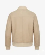 Aaron Suede Shearling Leather Bomber Jacket