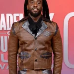 Academy Country Music Awards Shaboozey Leather Jacket