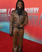 Academy Country Music Awards Shaboozey Leather Jacket