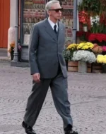 Adam Driver Ferrari 2023 Grey Suit