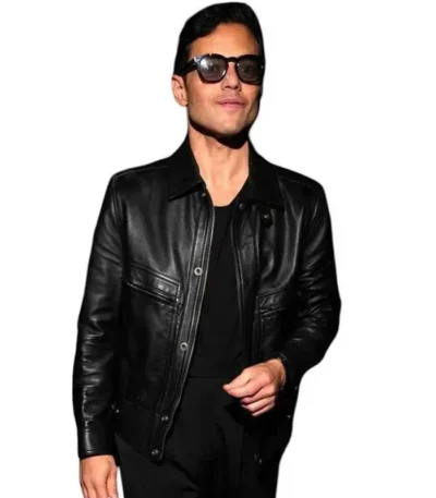 After Party 2026 Rami Malek Leather Jacket