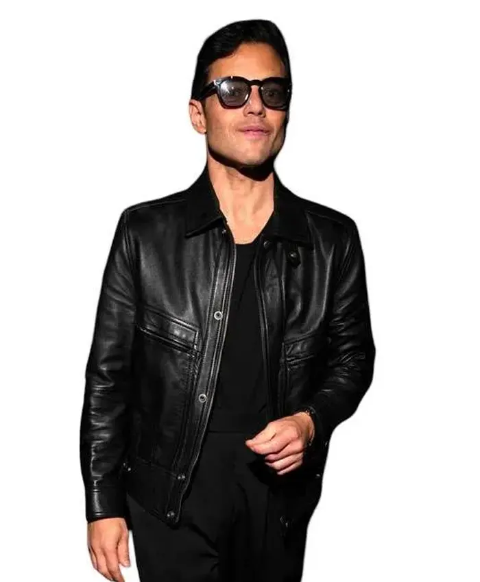After Party 2026 Rami Malek Leather Jacket After Party 2026 Rami Malek Leather Jacket