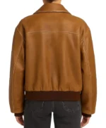 Alana Haim LA Brown Bomber Leather Jacket
