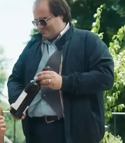 Alfonso Perugini Mafia Mamma 2023 Blue Bomber Jacket