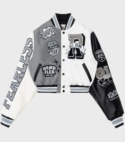 All Star Frealess Cropped Varsity Jacket