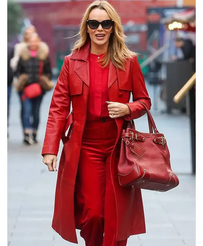 Amanda Holden Red Trench Coat Amanda Holden Red Trench Coat
