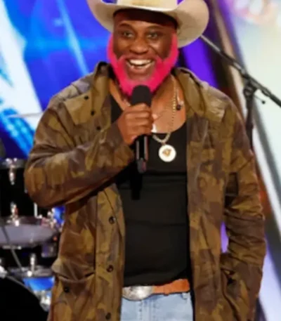 Americas Got Talent Pynk Beard Camo Jacket