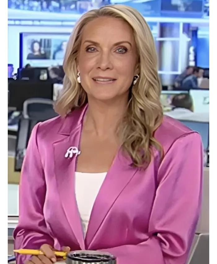 Americas Newsroom 2026 Dana Perino Satin Blazer Americas Newsroom 2026 Dana Perino Satin Blazer