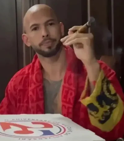 Andrew Tate Red Versace Robe