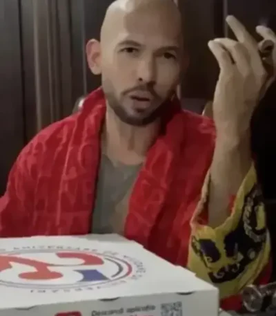 Andrew Tate Red Versace Robe