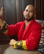 Andrew Tate Red Versace Robe