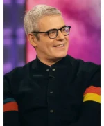 Andy Cohen Striped Bomber Jacket