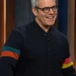 Andy Cohen Striped Bomber Jacket