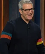 Andy Cohen Striped Bomber Jacket