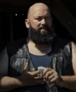 Andy Krambousanos Beaten To Death Black Leather Vest