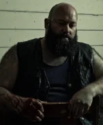 Andy Krambousanos Beaten To Death Black Leather Vest