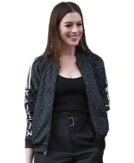 Anne Hathaway Polka Dot Black Jacket