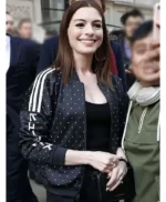 Anne Hathaway Polka Dot Black Jacket