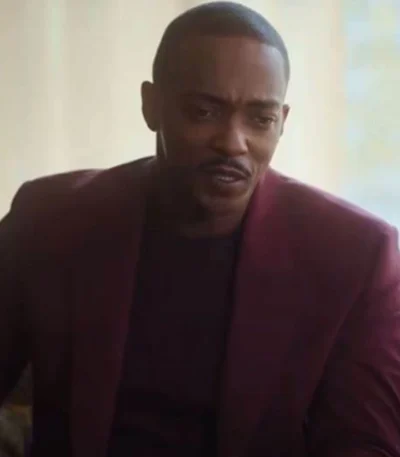 Anthony Mackie Solos S01 Tom Maroon Suit
