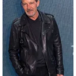 Antonio Banderas Black Leather Jacket